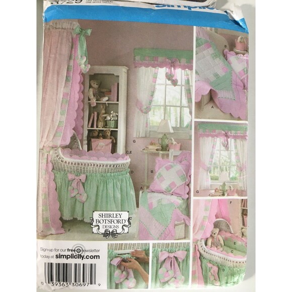 Sewing Patterns Mixed 4 Lot Home Decor Curtains New Baby Accessories Uncut A20 - Picture 2 of 7
